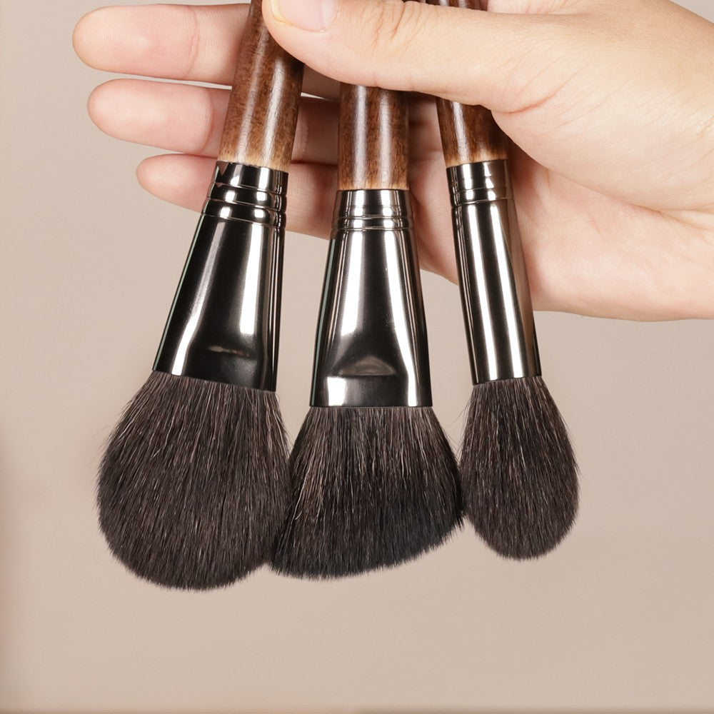 Soft Goat Hair Makeup Brush Set