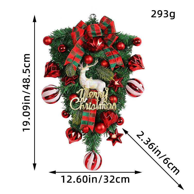 Christmas Decorations Elk Upside Down Tree Garland