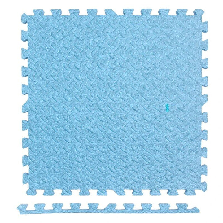 30x30cm Leaf Pattern Gym Mats - 12PC Non-Slip, Thick Fitness Floor Set