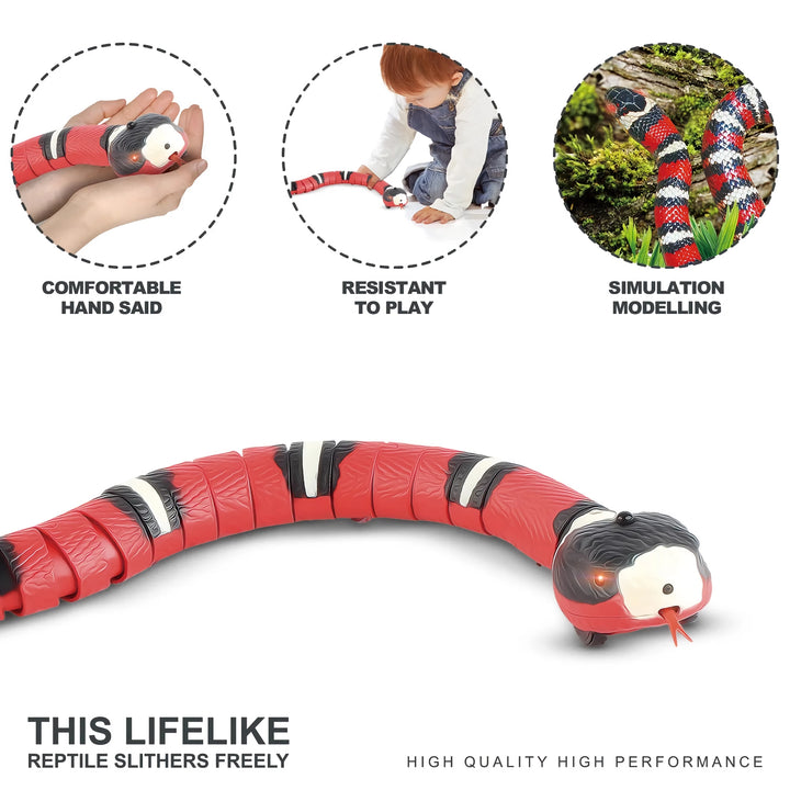 Electric Induction Rechargeable Cat Toy - Automatic Funny Snake for Cats & Dogs