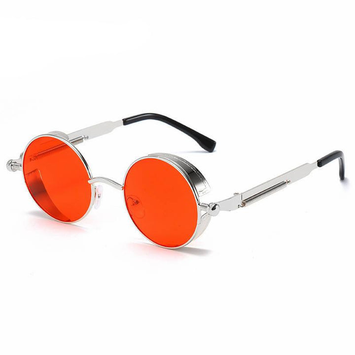 Round Metal Steampunk Sunglasses