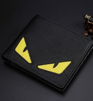 Men's Short Cross-stitch Wallet