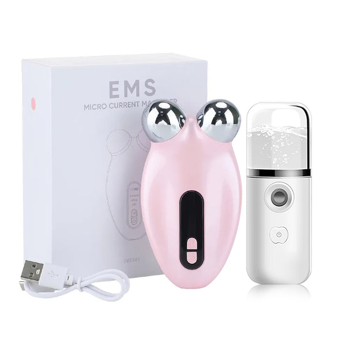 EMS Facial Microcurrent Roller – Face Lifting & Double Chin Remover