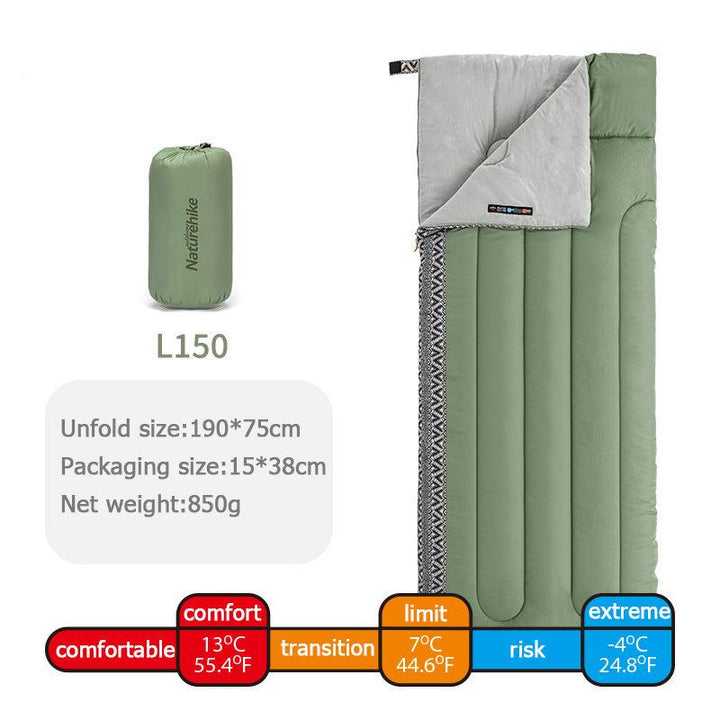 Ultralight Cotton Sleeping Bag for Outdoor Camping and Hiking