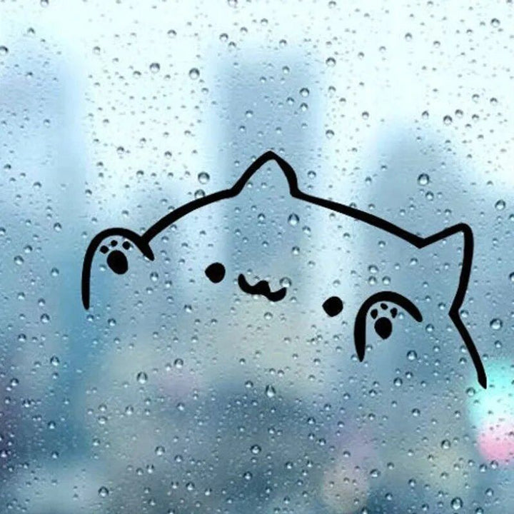 Kawaii Bongo Cat Vinyl Car Decal