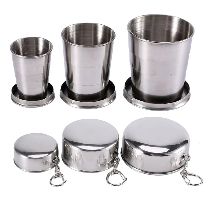 Compact Stainless Steel Folding Cup