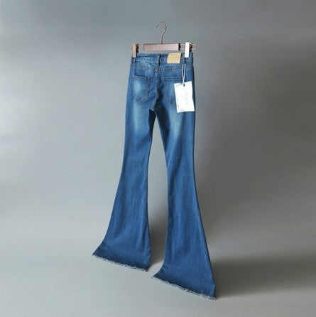 Women's Wide-leg Slim-fitting Mid-waist Sexy Jeans