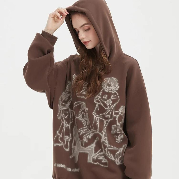 Harajuku Anime Streetwear Hoodie