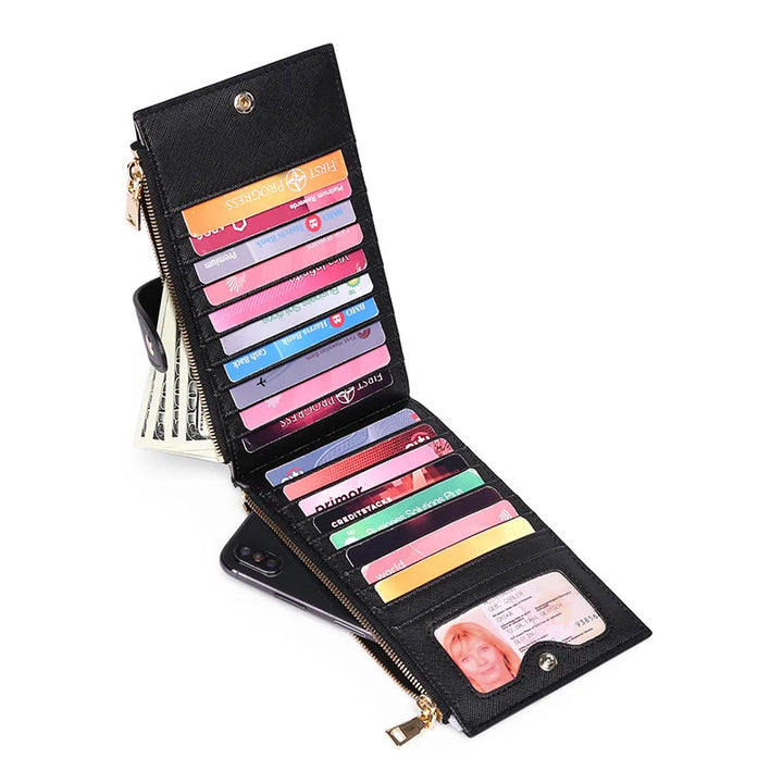 Blocking Multi-Function Zipper Wallet – Anti-Theft, Long Organizer