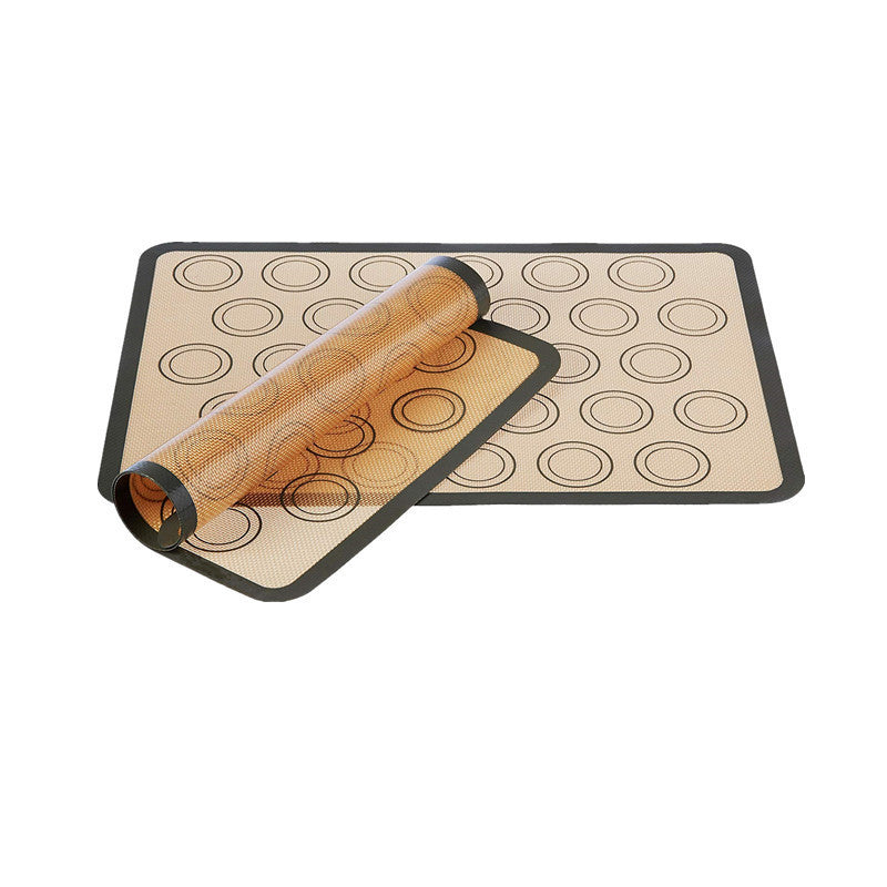 Thermally resistant silicone baking mat