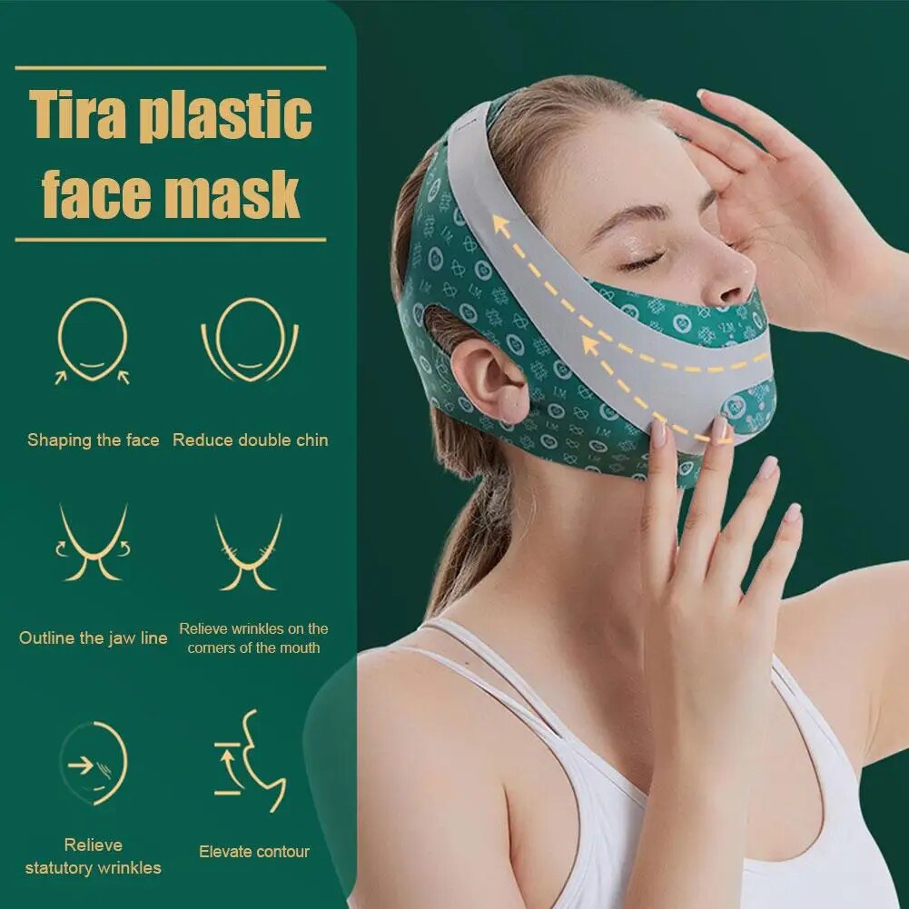 Adjustable Face Sculpting and Lifting Sleep Mask - Reduce Double Chin and Enhance Facial Contours