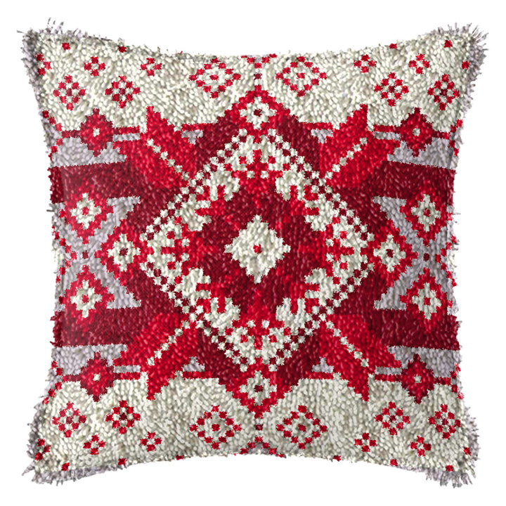 Diy Handmade Christmas Cushion Wool Embroidered Pillow Material Package