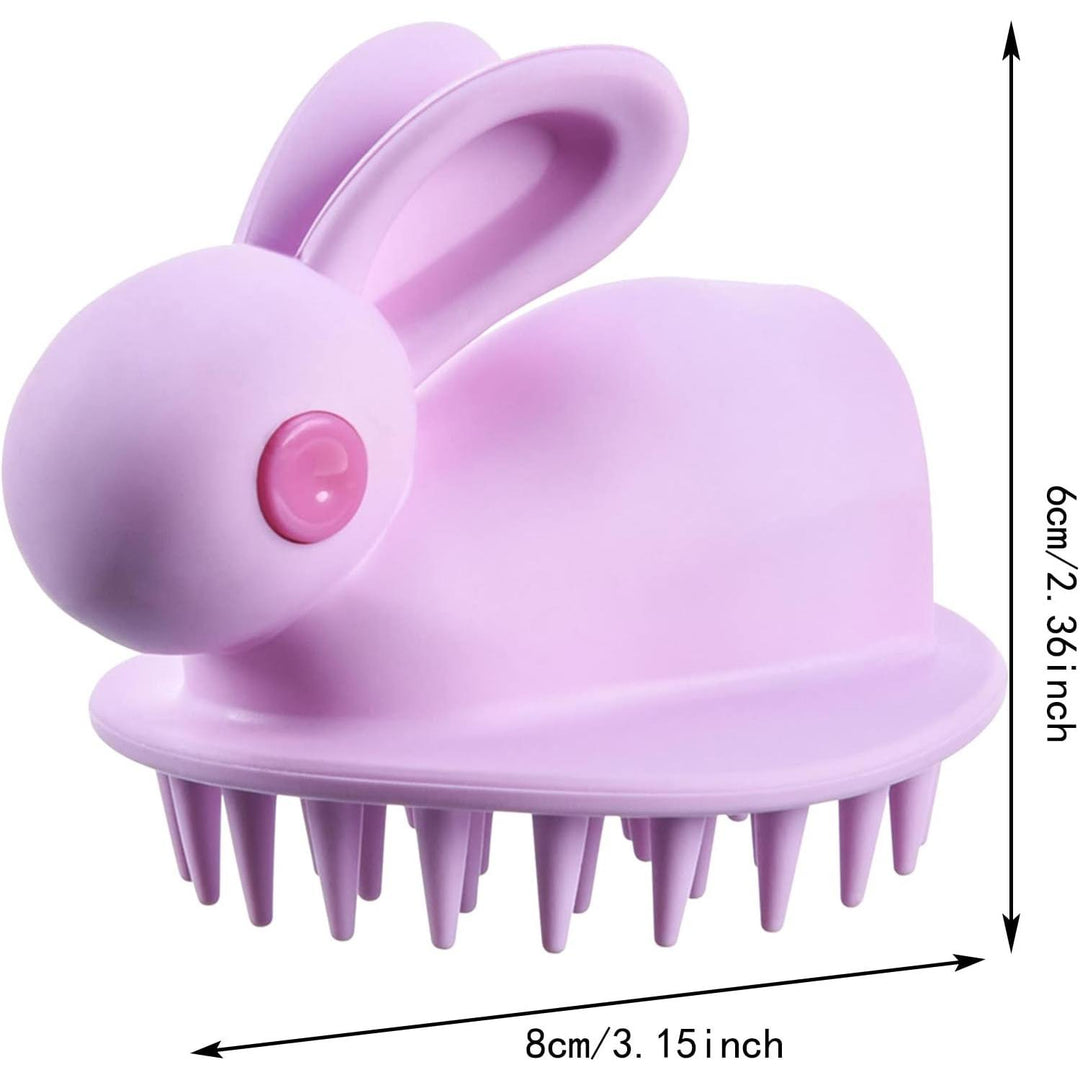 Portable Silicone Scalp Massage Shampoo Brush