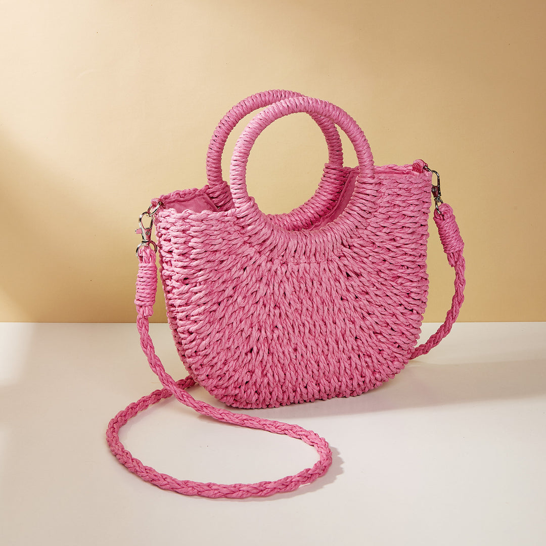 Stylish Straw Crossbody Bag