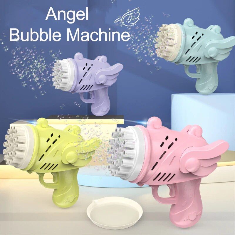 Automatic Angel Rocket Bubble Blower: Elevate Playtime to the Skies!