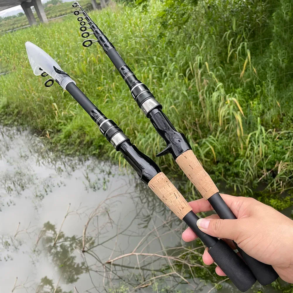 Telescopic Fishing Rod and Reel Combo