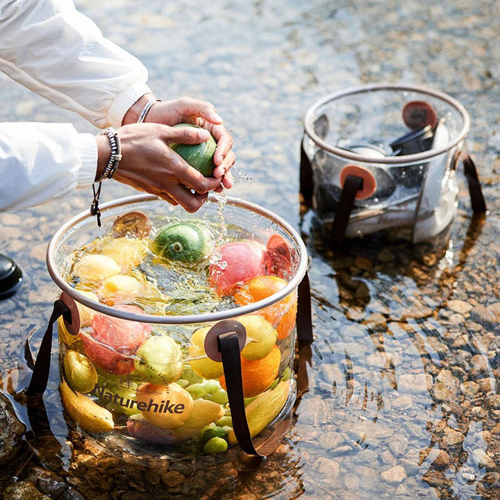 Portable Transparent Folding Bucket