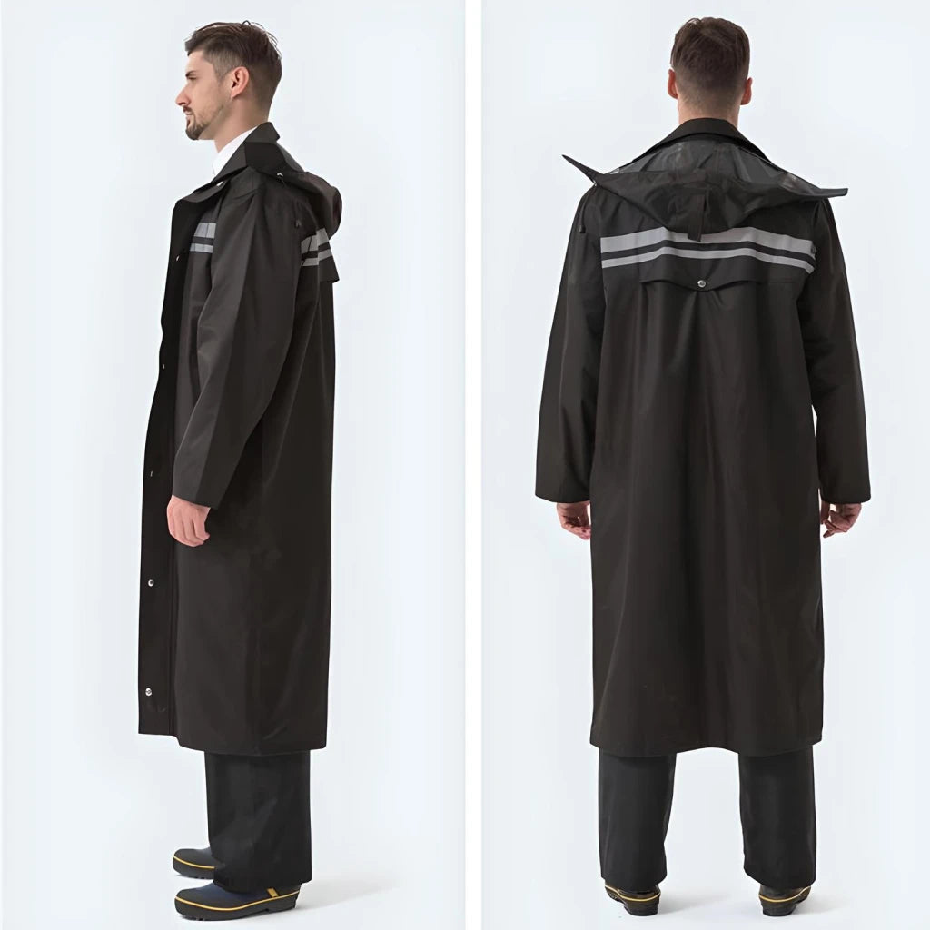 Men's Long Waterproof Raincoat