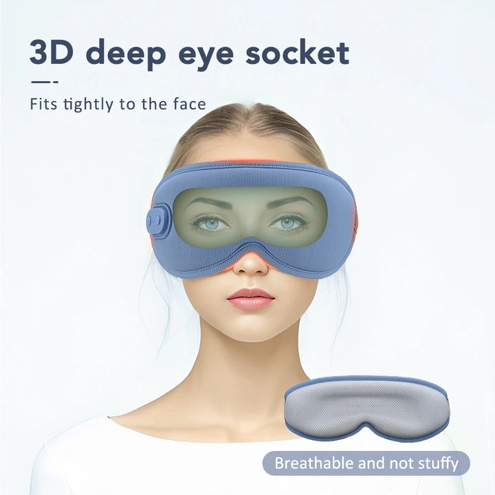 Electric Graphene Hot Compress Massage Eye Mask