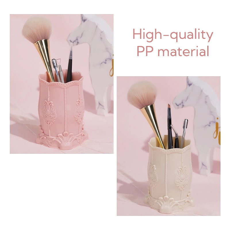 Versatile Plastic Makeup Brush & Pen Holder Organizer