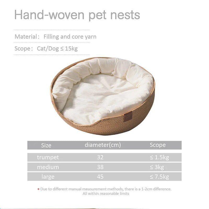 Handwoven Pet Nest