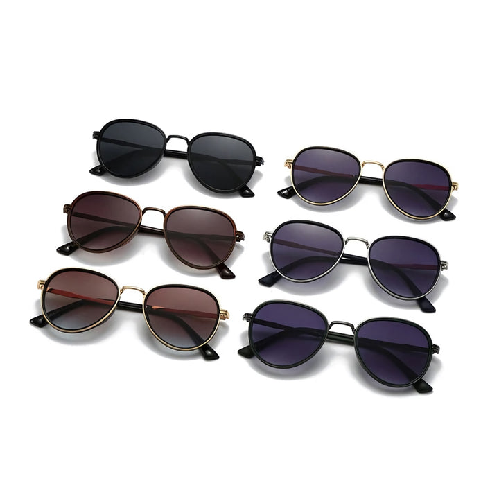 Retro Gradient Pilot Sunglasses