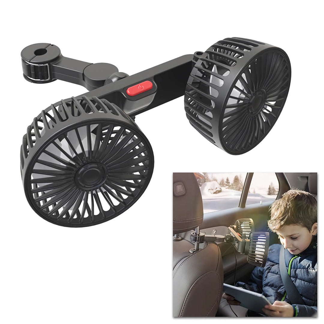 Dual Head Car Seat Cooling Fan