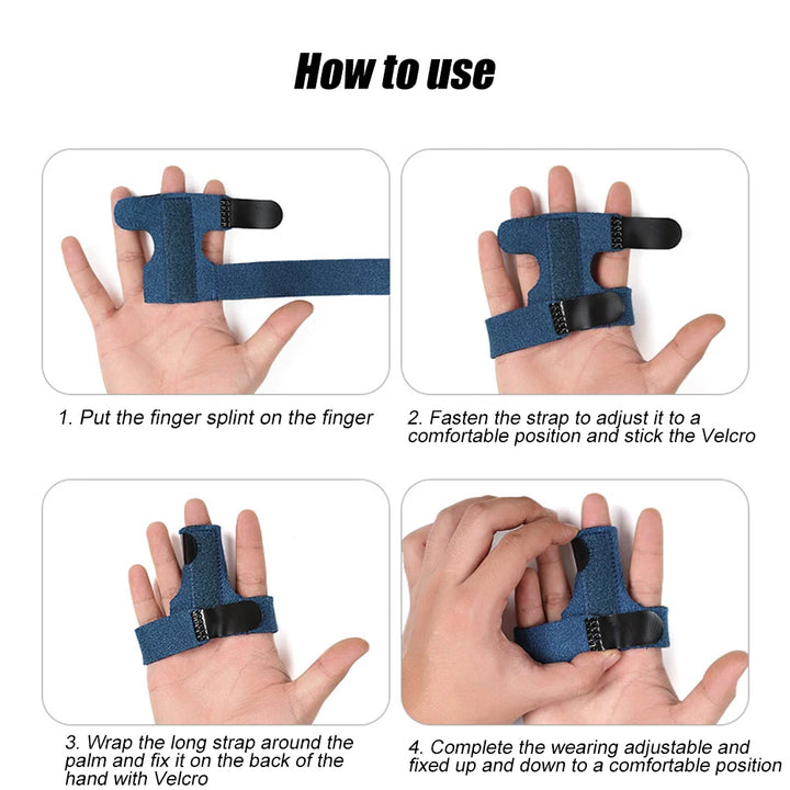 Adjustable Finger Splint Brace for Pain Relief and Tendon Release