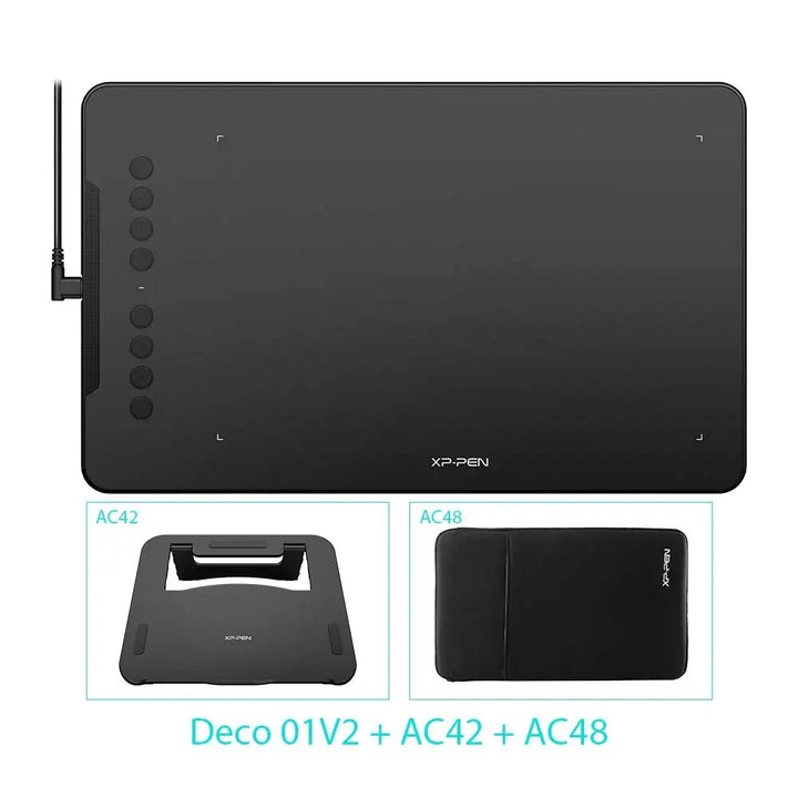 10 Inch Drawing Tablet Graphics Digital Tablet with Tilt & Shortcut Keys