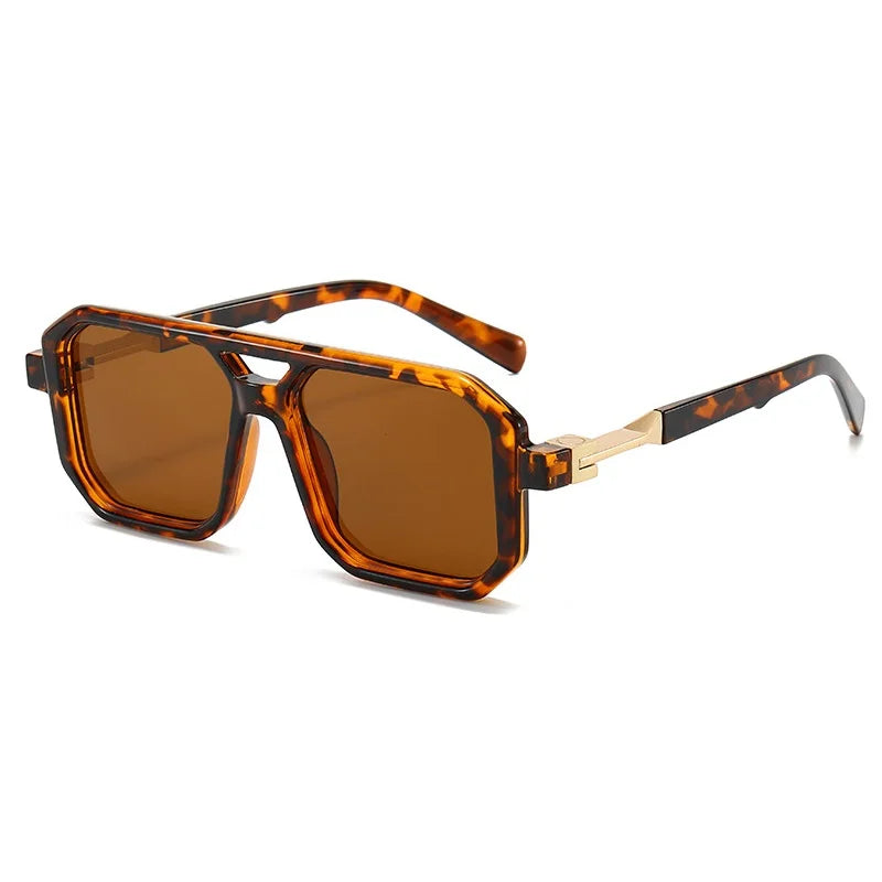 Retro Square Pilot Sunglasses