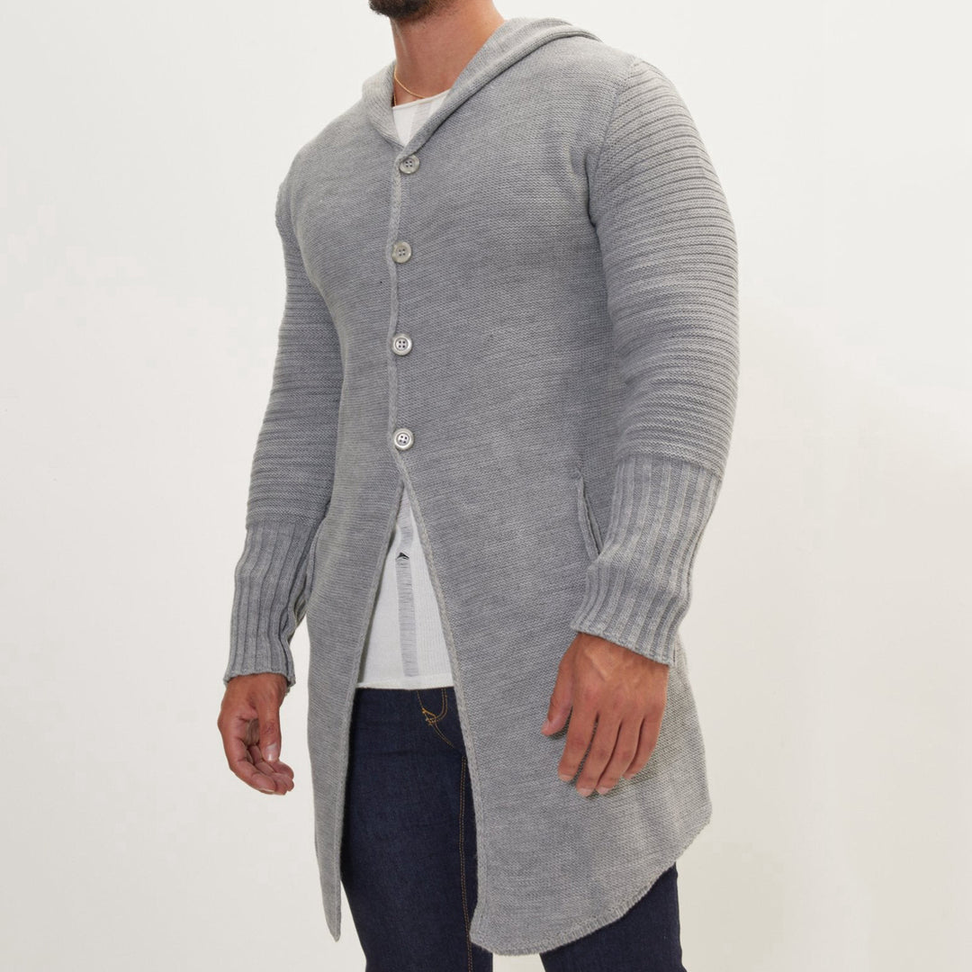 Mid-length Pocket Cardigan Sweater Coat