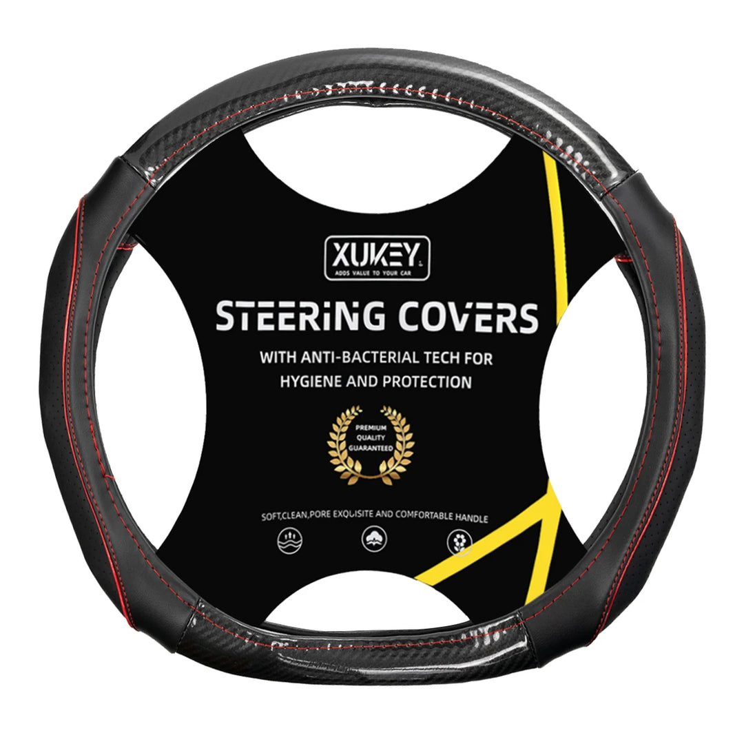 Flat Bottom D-Shape Car Steering Wheel Cover