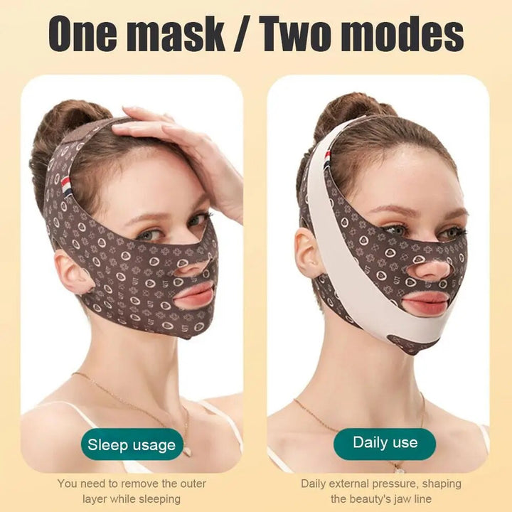 Adjustable Face Sculpting and Lifting Sleep Mask - Reduce Double Chin and Enhance Facial Contours