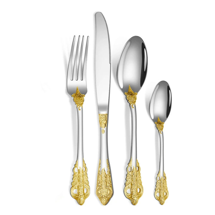 Luxury Gold Cutlery Set