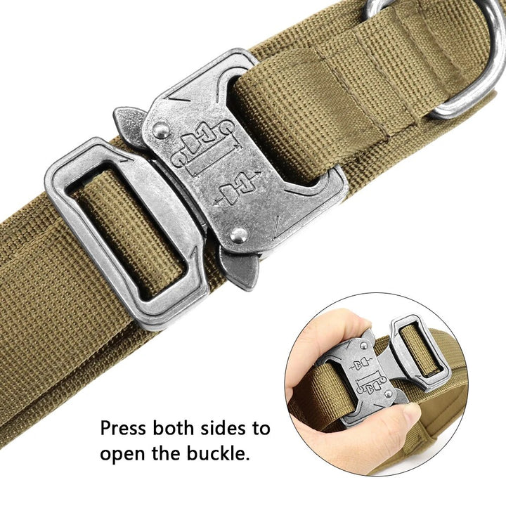 Durable Tactical Dog Harness for Medium and Large Dogs - Waterproof Nylon, Molle-Ready, No-Pull Design