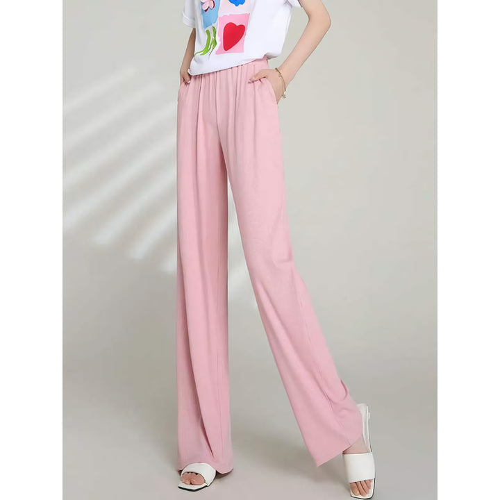 High Waist Draping Casual Pants for Women