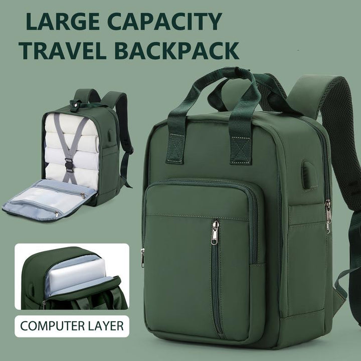 Waterproof Multi-Function Travel Backpack with USB Charging Port