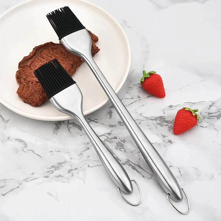 Stylish Simple Design Stainless Steel Silicone Oil Brush