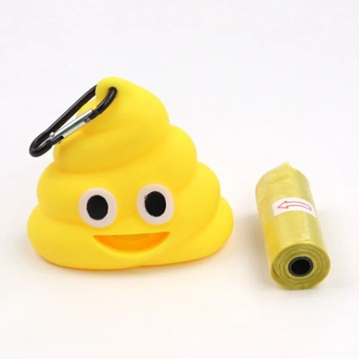 Compact & Playful Silicone Poop Bag Dispenser for Pets