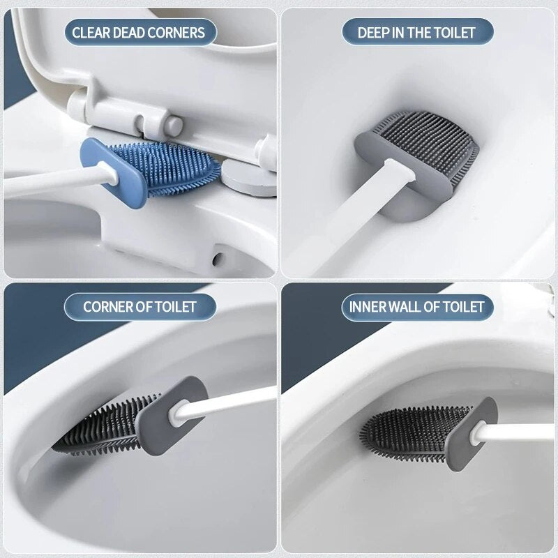 Wall Hanging Quick-Dry Toilet Brush Holder