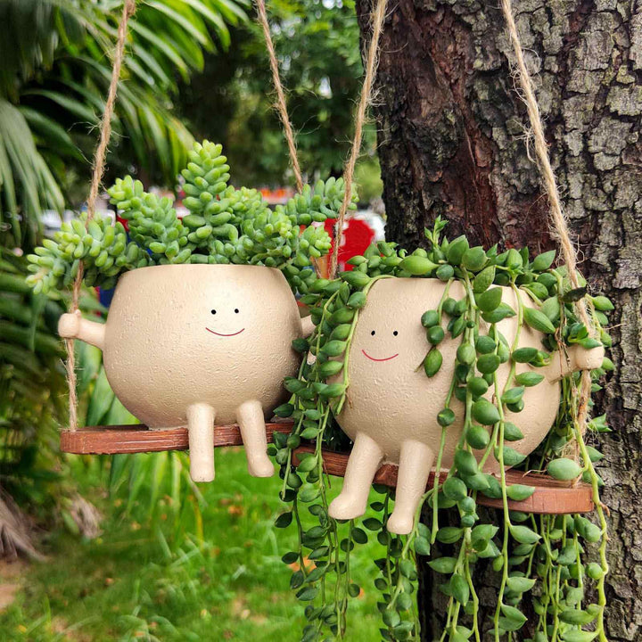 Flower Pot Wall Planter Swing Face