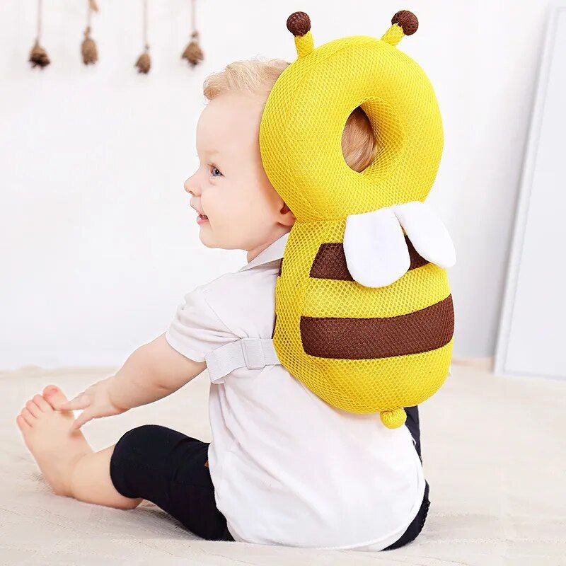 Cartoon Bee Baby Head Back Protector