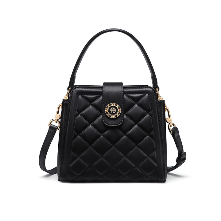 Diamond Check Women's Fashion Handbag