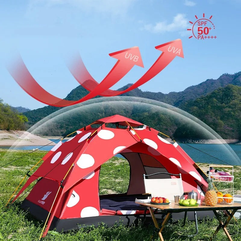 Polka Dot Mushroom Camping Tent