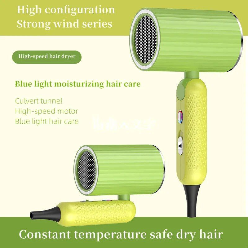 High-Power 1800W Ionic Hair Dryer with Foldable Handle - Salon-Grade, Fast Drying