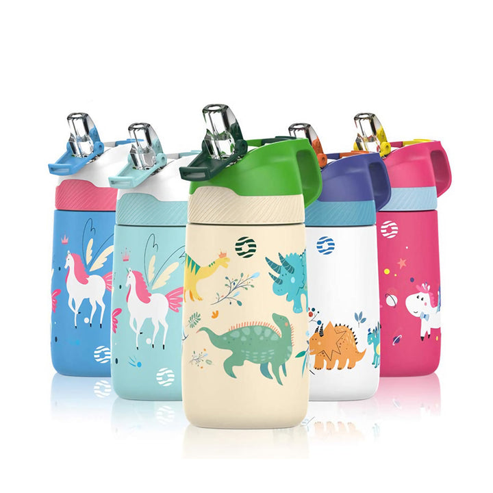 Children's Vacuum Insulated Water Bottle with Straw