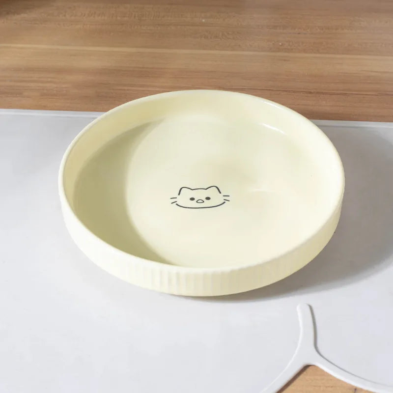 Adorable Ceramic Pet Food & Water Bowl for Cats and Puppies