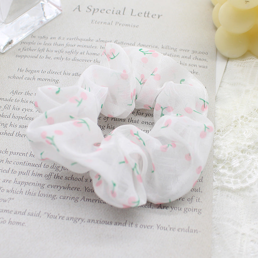 Korean Chic Handmade Embroidery Daisy Elastic Hair Bands