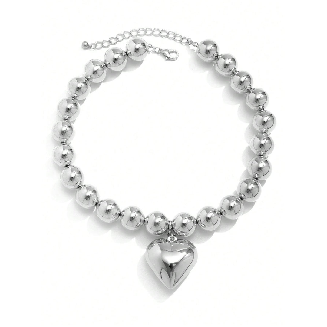 Trendy Acrylic Heart Pendant Choker Necklace