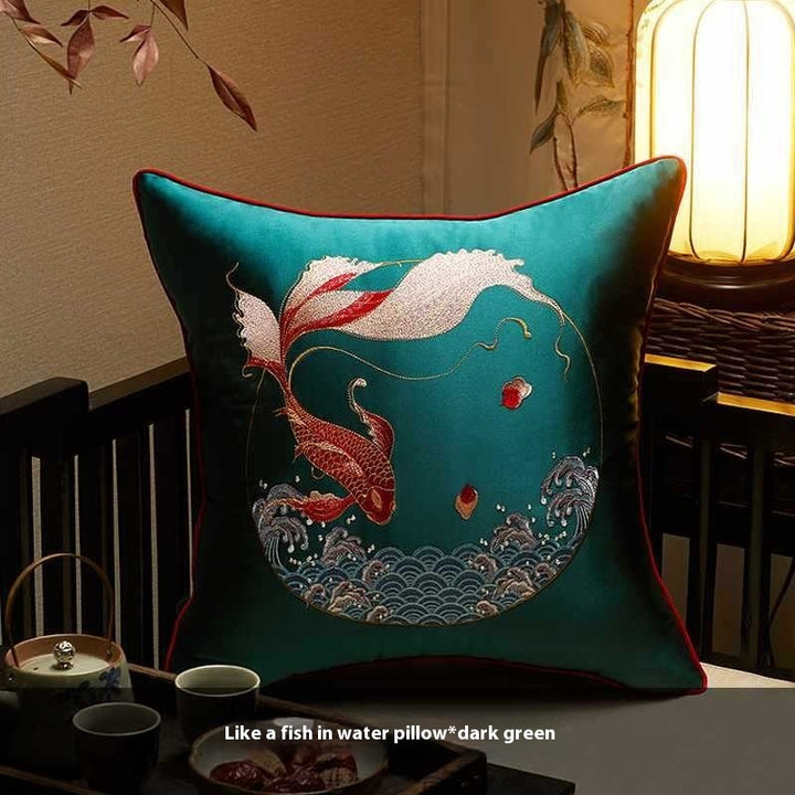 Classical Embroidery New Chinese Style Pillow Cover